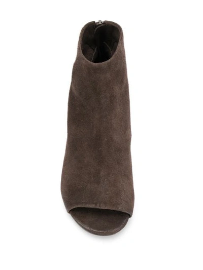 Shop Marsèll Chunky-heel Open-toe Boots In Brown