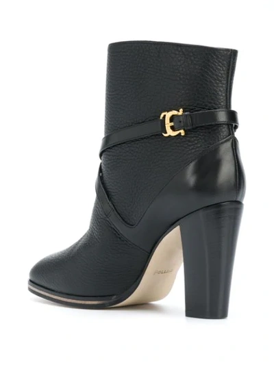 Shop Pollini Side-buckle Boots In Black