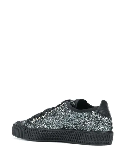Shop Car Shoe Glitter Supernova Sneakers In Black