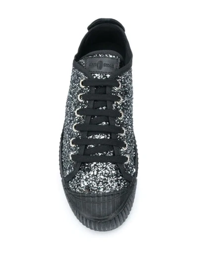 Shop Car Shoe Glitter Supernova Sneakers In Black