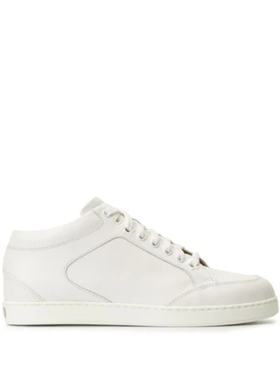 Shop Jimmy Choo Miami Low-top Sneakers In White