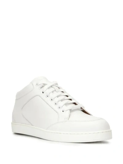 Shop Jimmy Choo Miami Low-top Sneakers In White