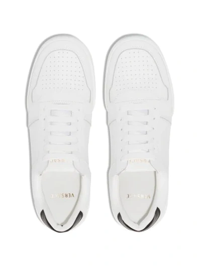 Shop Versace Ilus Sneakers In White