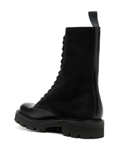 Shop Grenson Beverley Combat Boots In Black