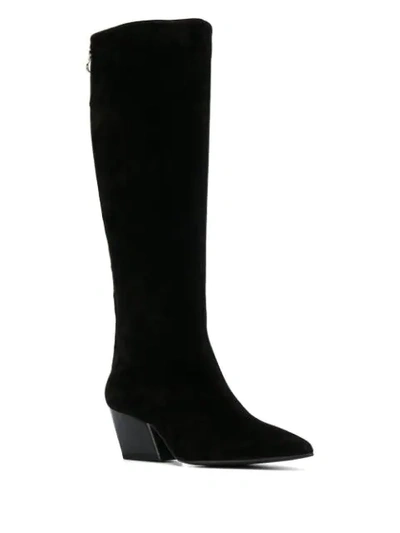 Shop Aeyde Harper Knee-length Boots In Black