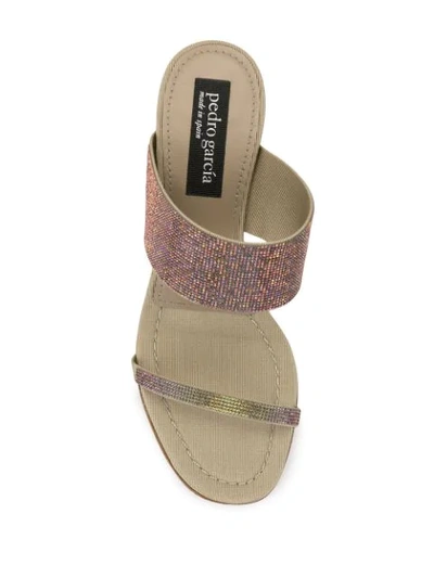 Shop Pedro Garcia 60mm Xina Crystal-embellished Sandals In Pink