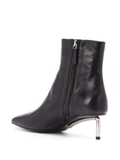 Shop Off-white Square-toe 50mm Ankle Boots In Black