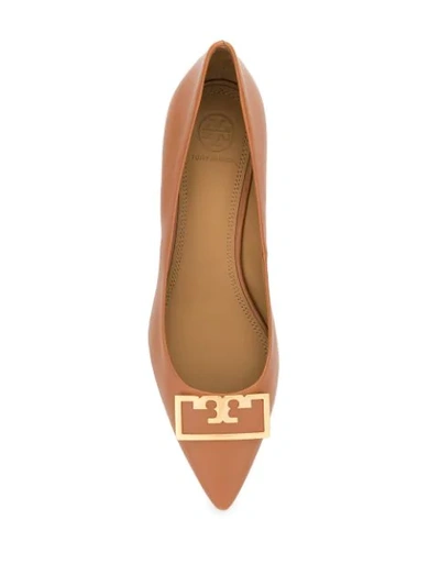 Shop Tory Burch Gigi 55mm Wedge Pumps In Brown