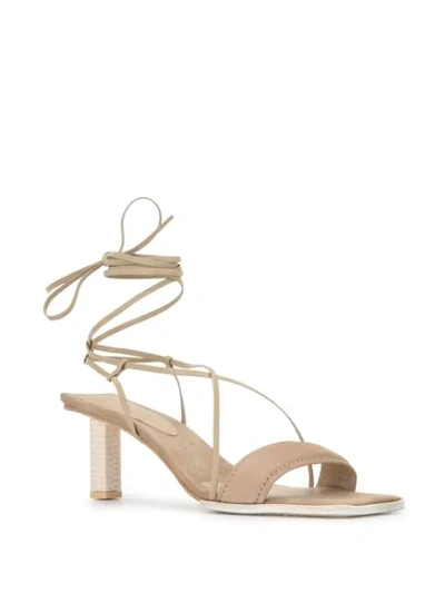 Shop Jacquemus Les Sandales Adour In Neutrals