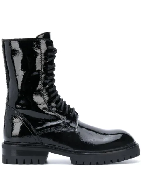 ann demeulemeester lace up boots