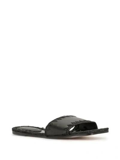 Shop Mara & Mine Anita Artisinal Sandals In Black