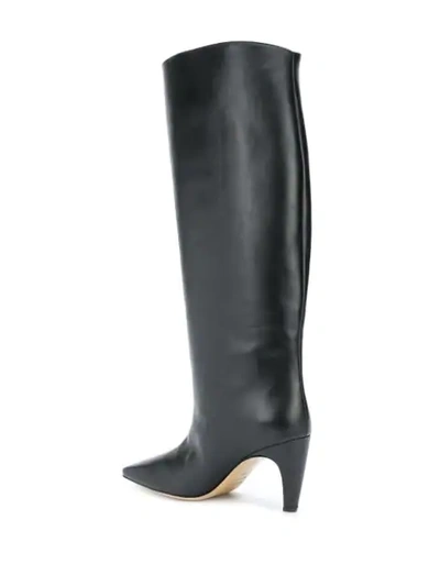 Shop Gia Couture Clizia Knee-high Boots In Black