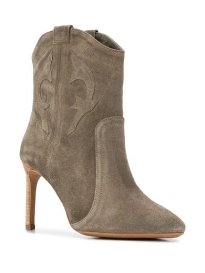 Shop Ba&sh Caitlyn Ankle Boots In Green