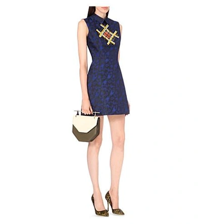 Shop Mary Katrantzou Bead-embellished Jacquard Dress In Atari Sapphire