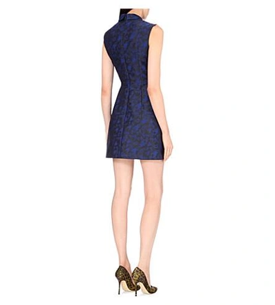 Shop Mary Katrantzou Bead-embellished Jacquard Dress In Atari Sapphire