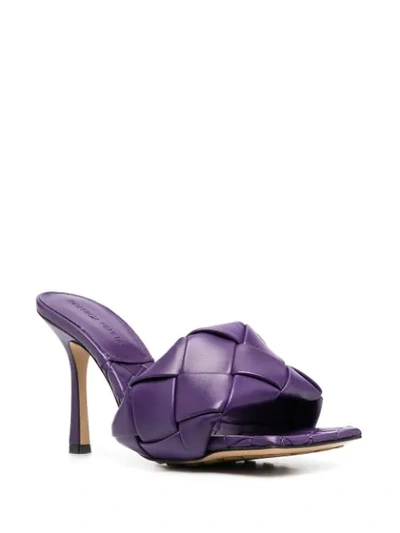 Shop Bottega Veneta Bv Lido 95mm Sandals In Purple