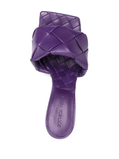 Shop Bottega Veneta Bv Lido 95mm Sandals In Purple