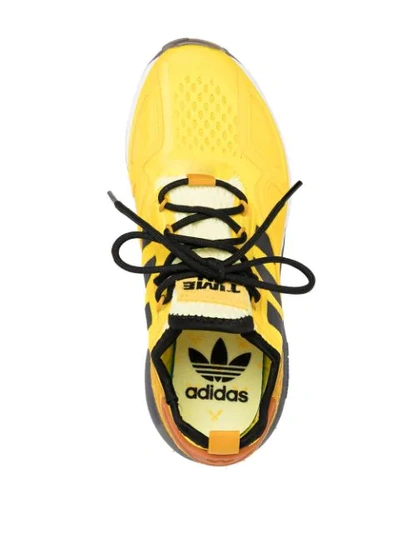 Shop Adidas Originals Ninja Zx 2k Boost Jr Trainers In Yellow
