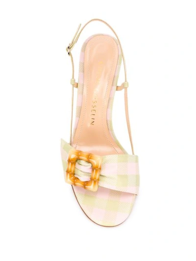 Shop Chloe Gosselin Allie 70mm Sandals In Green