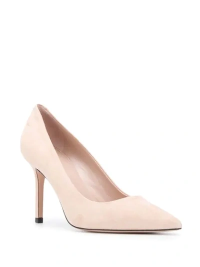 Shop Hugo Pointed Stiletto Pumps In Neutrals