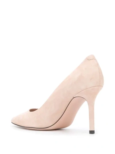 Shop Hugo Pointed Stiletto Pumps In Neutrals