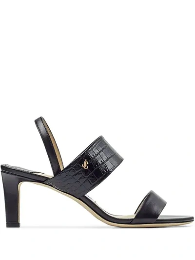Shop Jimmy Choo Salise 65mm Sandals In Black