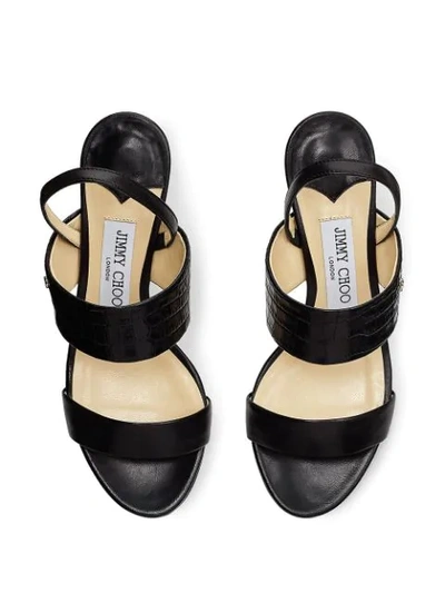 Shop Jimmy Choo Salise 65mm Sandals In Black