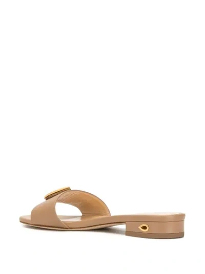 Shop Jennifer Chamandi Andrea Open-toe Sandals In Brown