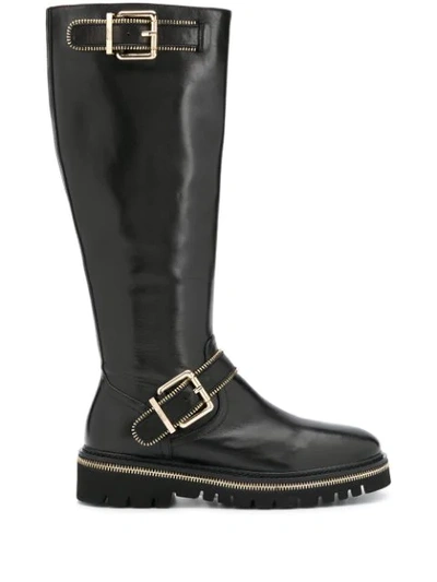 Shop Steffen Schraut Zip-trimmed Riding Boots In Black