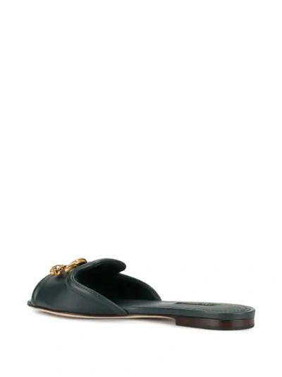 Shop Dolce & Gabbana Dg Amore Sandals In Neutrals