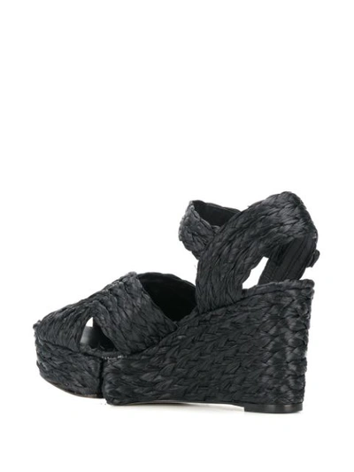 Paloma Barceló Lava Wedge-heel Espadrilles In Black
