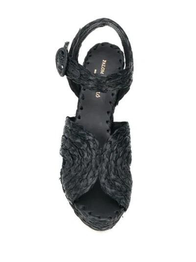 Paloma Barceló Lava Wedge-heel Espadrilles In Black