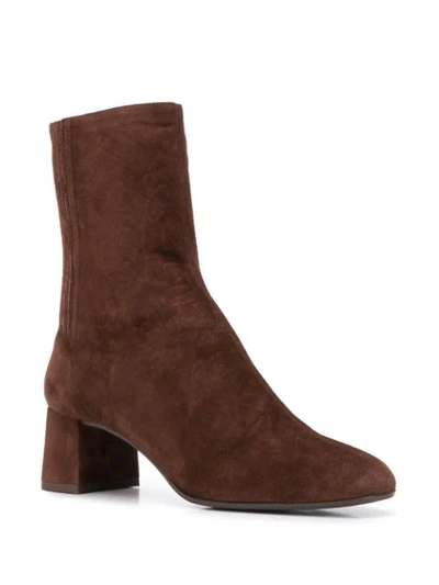 Shop Aquazzura Saint Honoré 50mm Ankle Boots In Brown