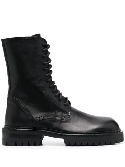 Shop Ann Demeulemeester Stud-detail Ankle Boots In Black