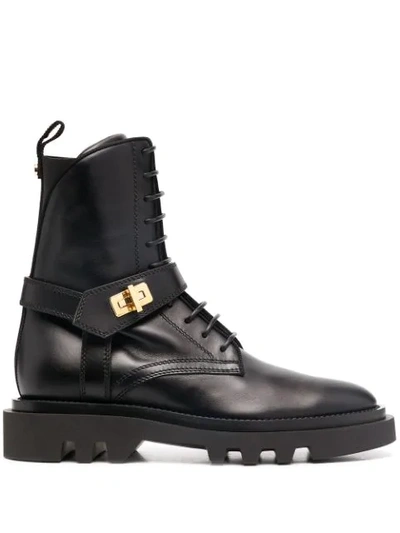 Shop Givenchy Eden Ranger Boots In Neutrals