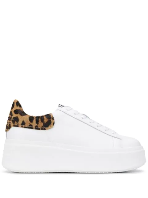 leopard print platform trainers