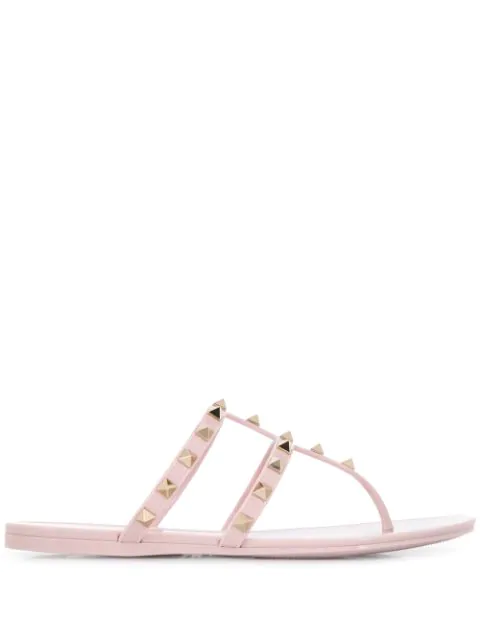 valentino flip flops pink