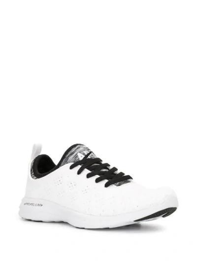 Shop Apl Athletic Propulsion Labs Techloom Phantom Knitted Sneakers In White