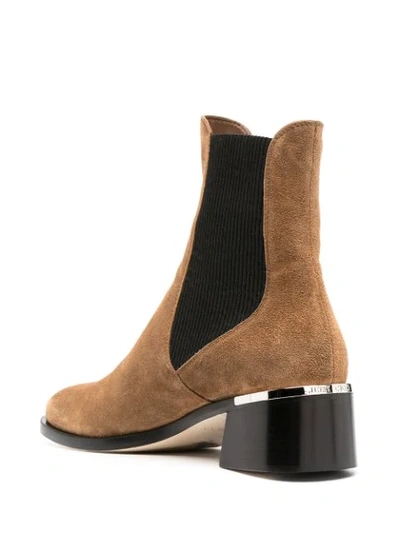 Shop Jimmy Choo Rourke 45mm Ankle Boots In Brown