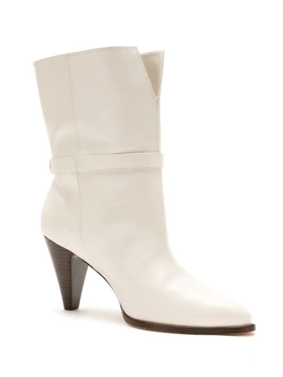 Shop Nk Leather Bel Boots In White
