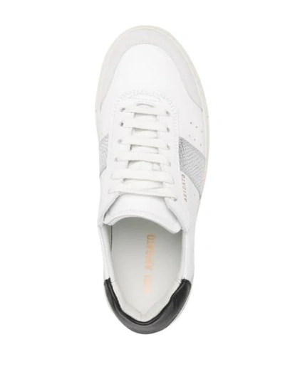 Shop Axel Arigato Dunk 2.0 Leather Sneakers In White