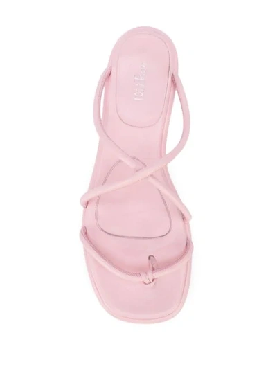 Shop Rosetta Getty Strappy Slip-on Sandals In Pink