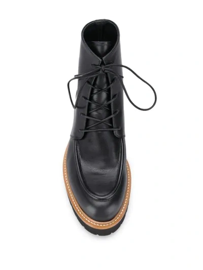 Shop Rupert Sanderson Vesper Lace-up Ankle Boots In Black