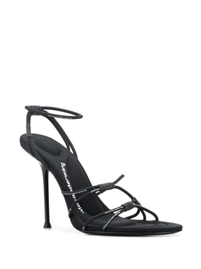 Shop Alexander Wang Sienna Bungee 60mm High-heel Sandals In Black