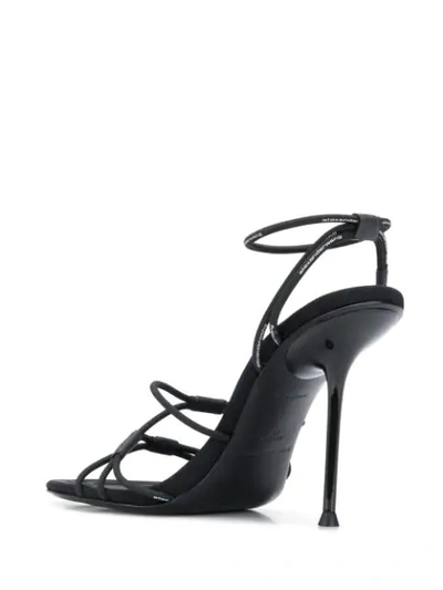 Shop Alexander Wang Sienna Bungee 60mm High-heel Sandals In Black