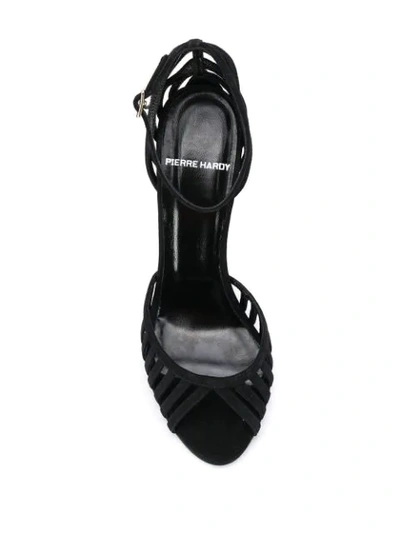 Shop Pierre Hardy Cage 105 Sandals In Black