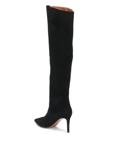 Shop L'autre Chose Knee-length Mid Heel Boots In Black