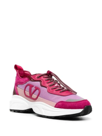 Shop Valentino Shegoes Sneakers In Pink