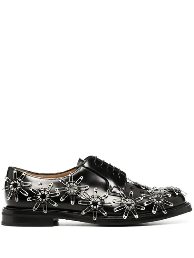 SAFETY PIN-EMBELLISHED OXFORD SHOES