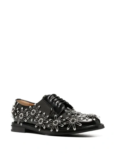 SAFETY PIN-EMBELLISHED OXFORD SHOES